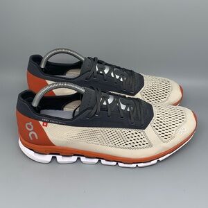 On Cloudboom White Orange Running Shoes Men’s Sz 10